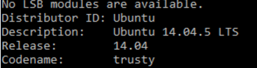 Windows 10 Ubuntu 14.04.5 LTS